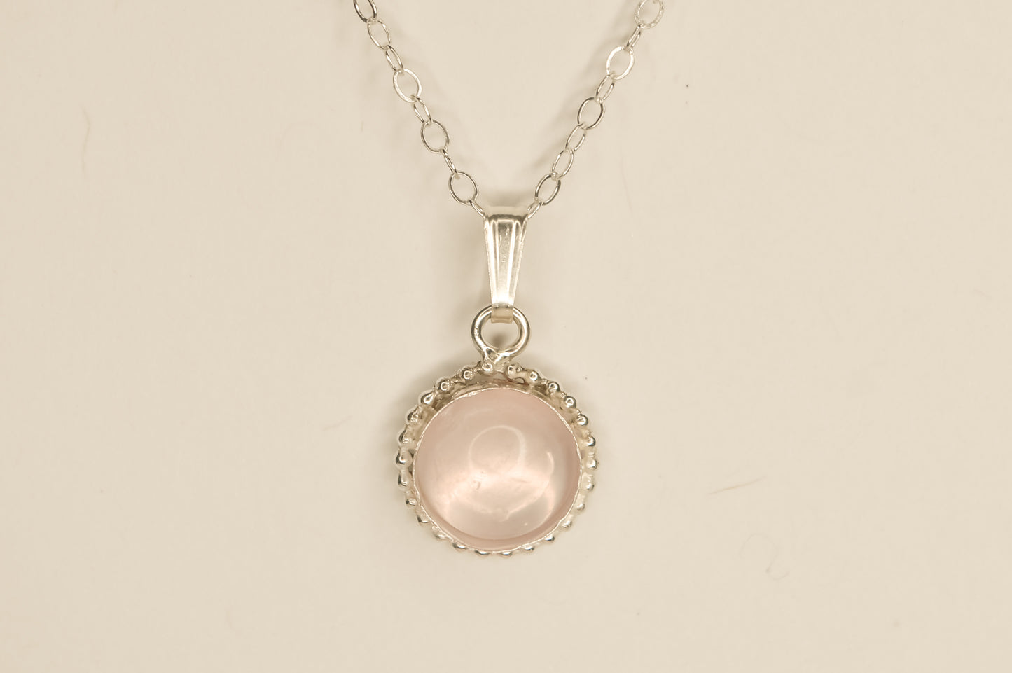 Vintage Rose Quartz Necklace