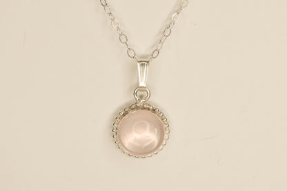 Vintage Rose Quartz Necklace