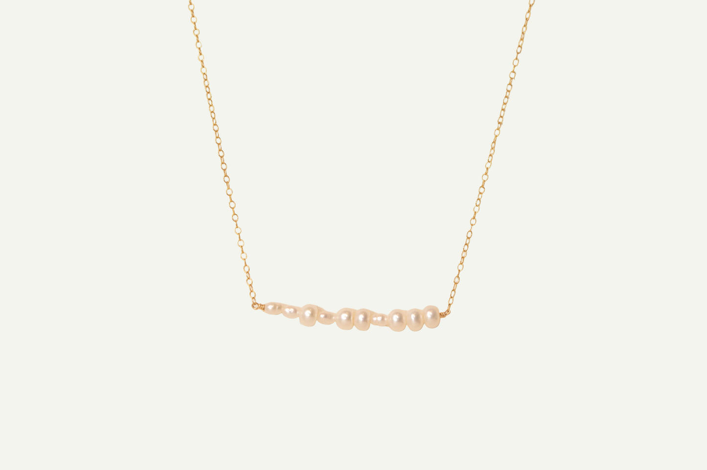 ILY Pearl Bar Necklace