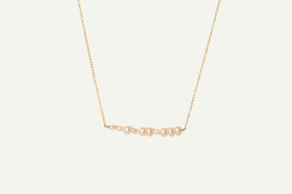 ILY Pearl Bar Necklace