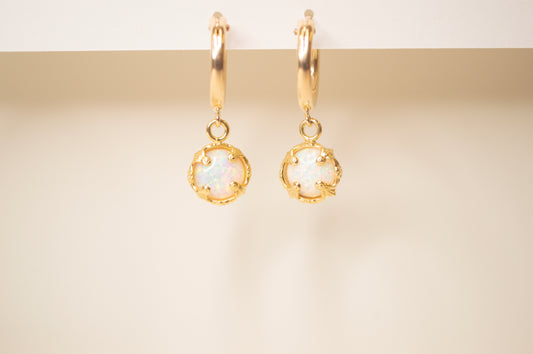 Opal Enchantment Hoops
