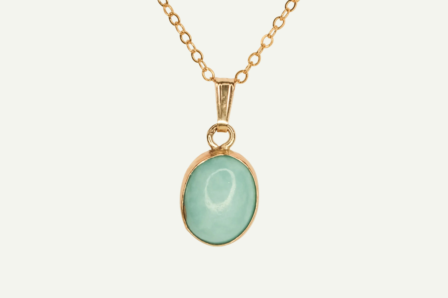Turquoise Bezel Necklace