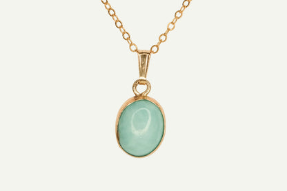 Turquoise Bezel Necklace