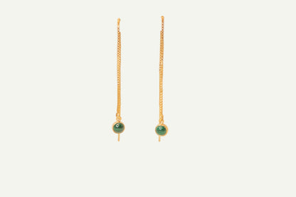 Malachite Tiny Bezel Threader