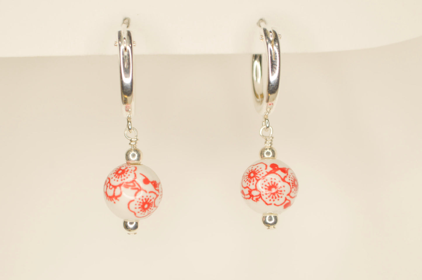 Cherry Blossom Hoops