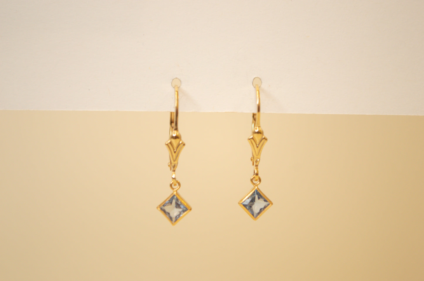 Aquamarine Duchess Hoops
