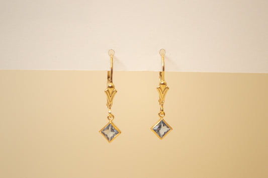 Aquamarine Duchess Hoops