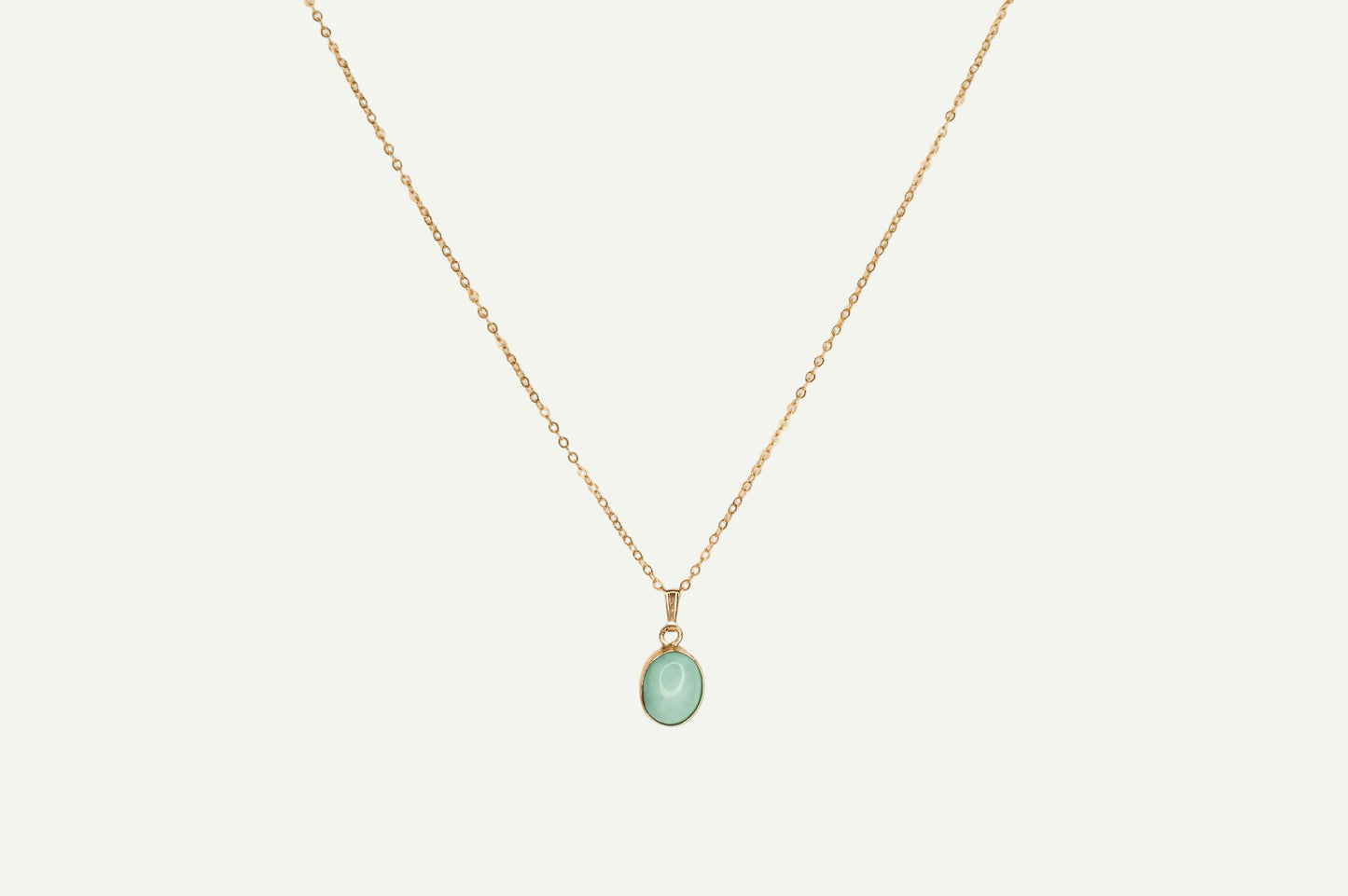 Turquoise Bezel Necklace