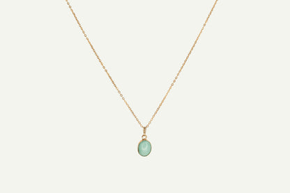 Turquoise Bezel Necklace
