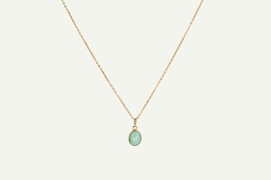 Turquoise Bezel Necklace