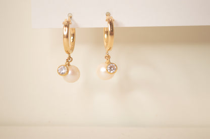 Pearl Radiance Hoops
