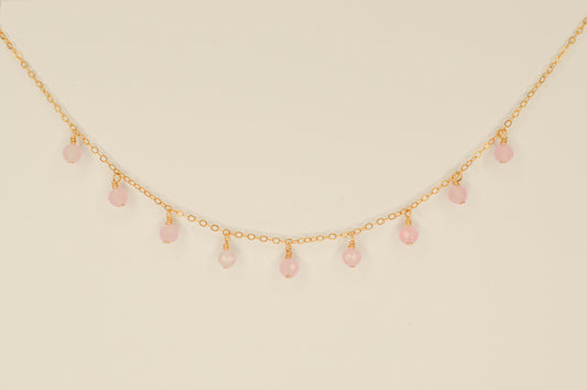 Princess Rose Quartz Necklace