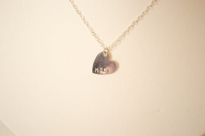 Mom heart necklace