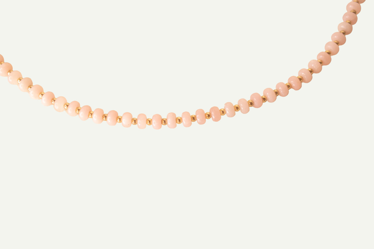 Pink Opal Rondel Necklace
