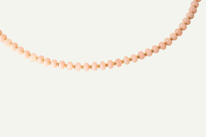 Pink Opal Rondel Necklace