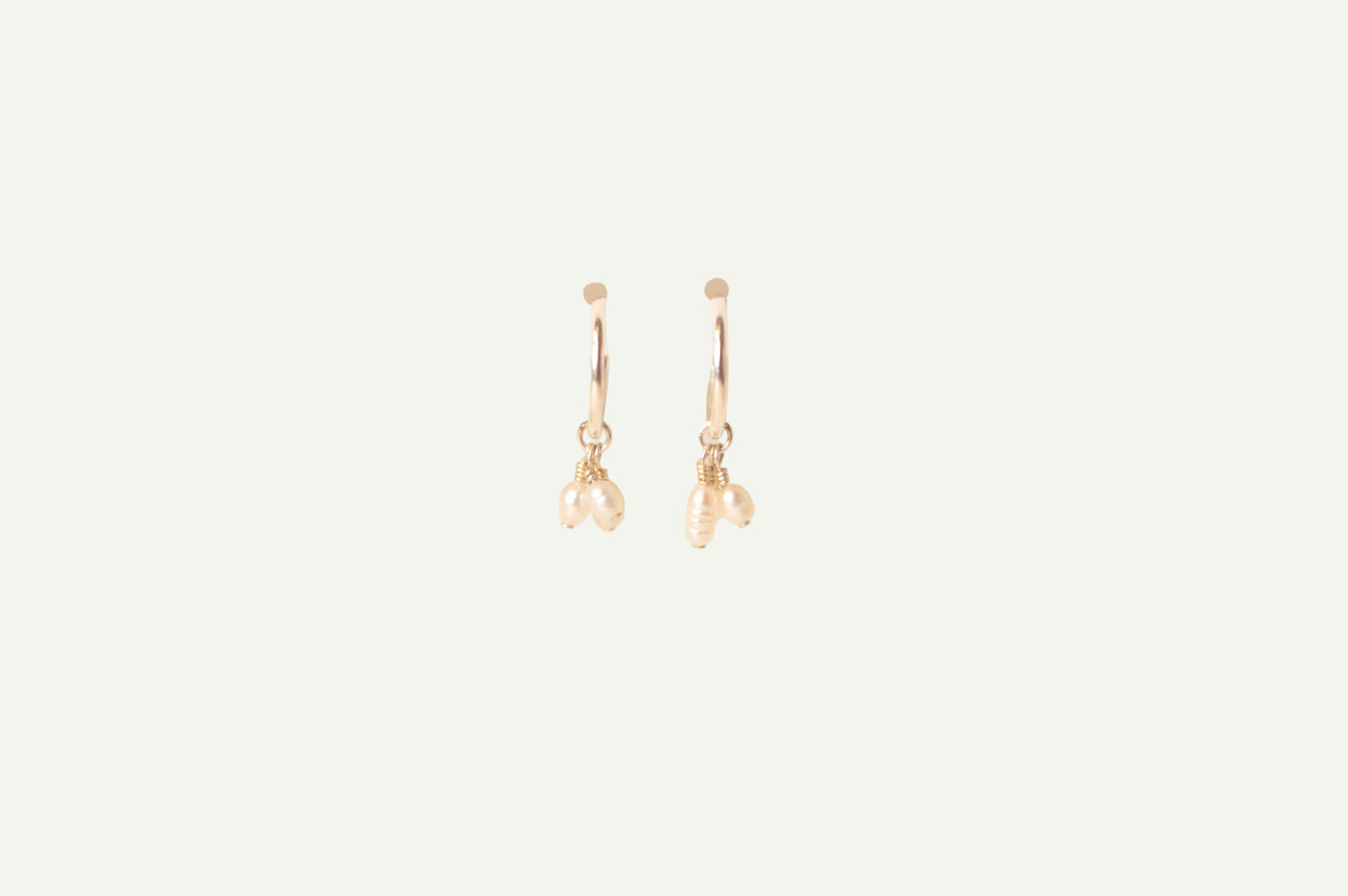 Cluster Pearl Eternal Hoops