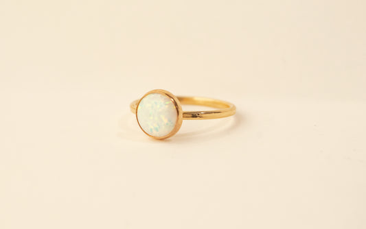 Opal Bezel Ring