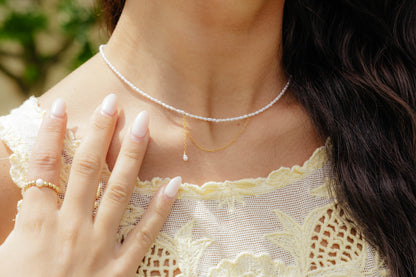 Vérité Pearl Connector Necklace