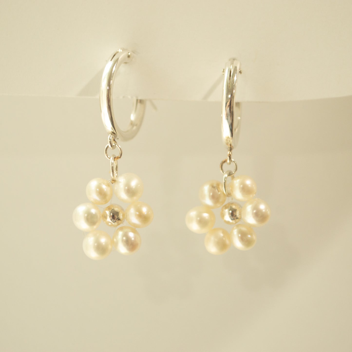 Pearl Petal Hoops