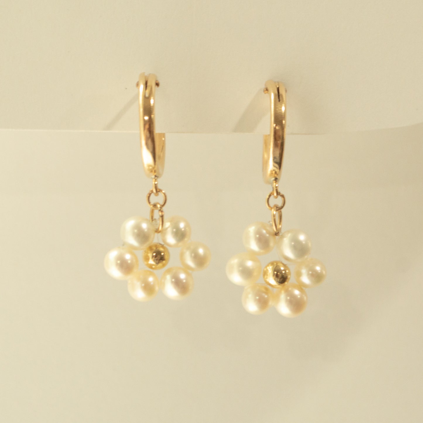 Pearl Petal Hoops