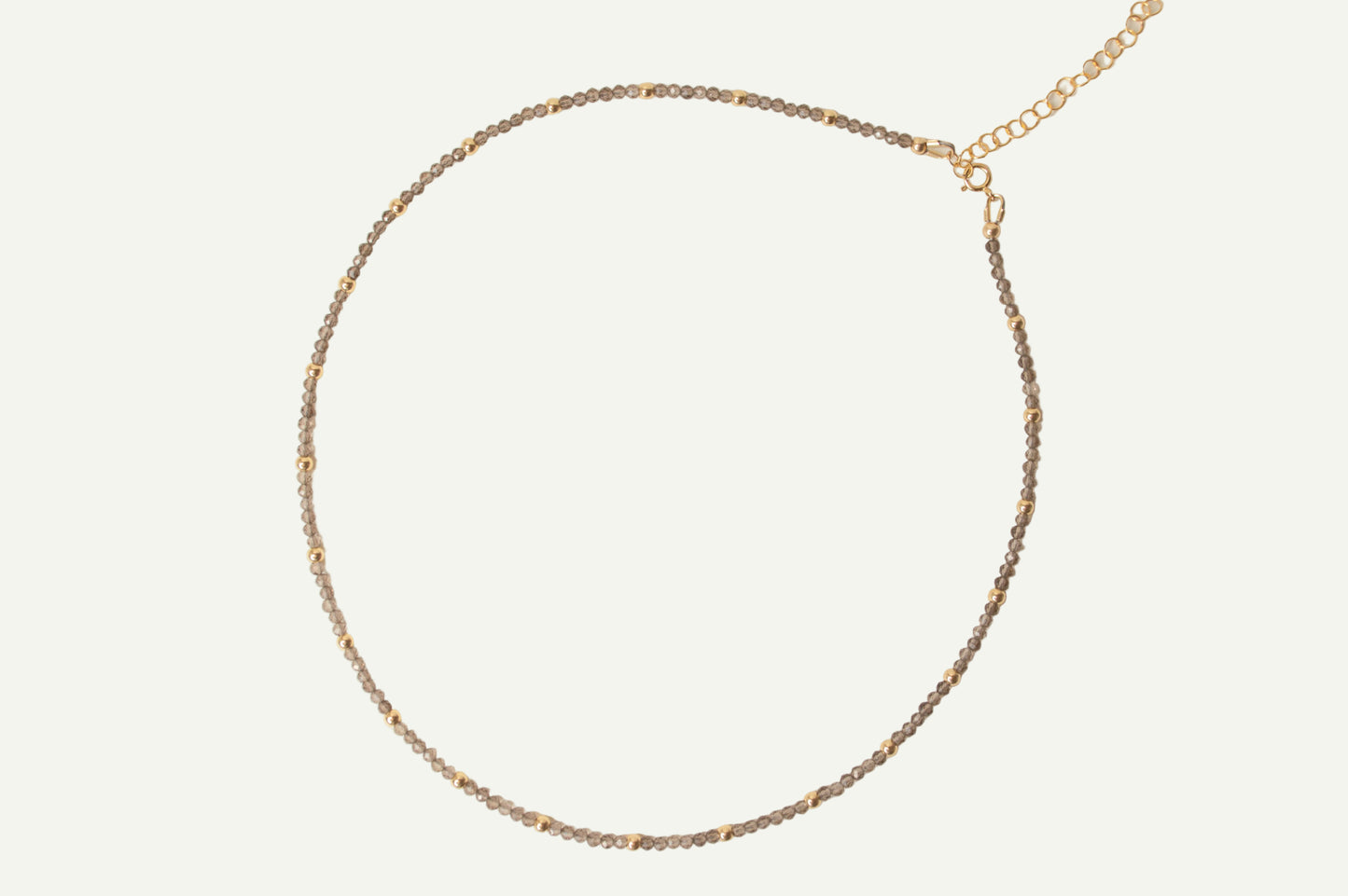 Gray satellite necklace