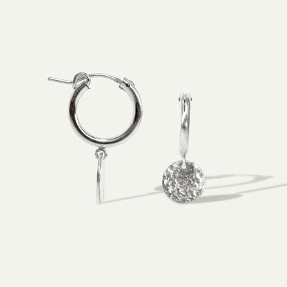 Love Story Disc Hoops