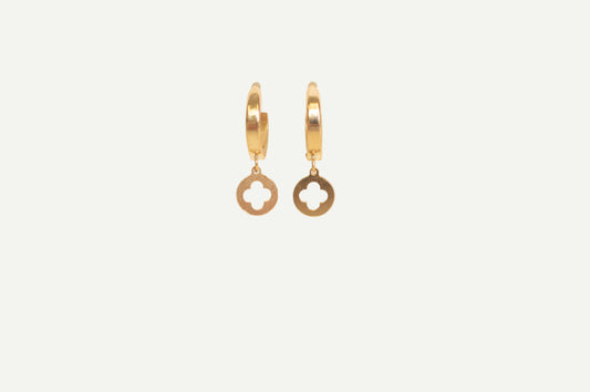 Clover Silhouette Hoops