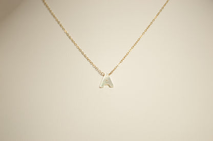 Mother of Pearl Initial Necklace