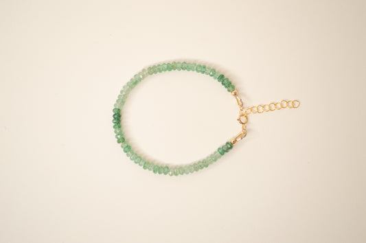 Green Chalcedony Beaded Bracelet