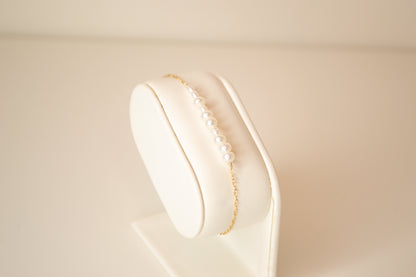 ILY Pearl Bar Bracelet