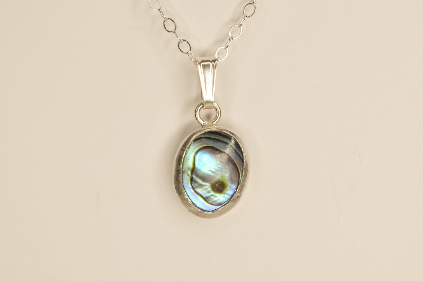 Green Paua Bezel Necklace