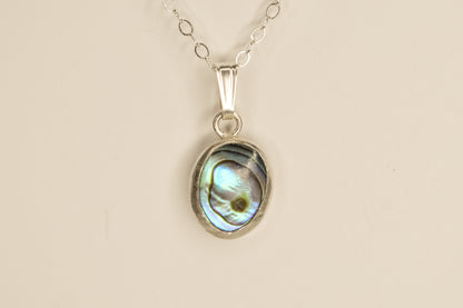 Green Paua Bezel Necklace