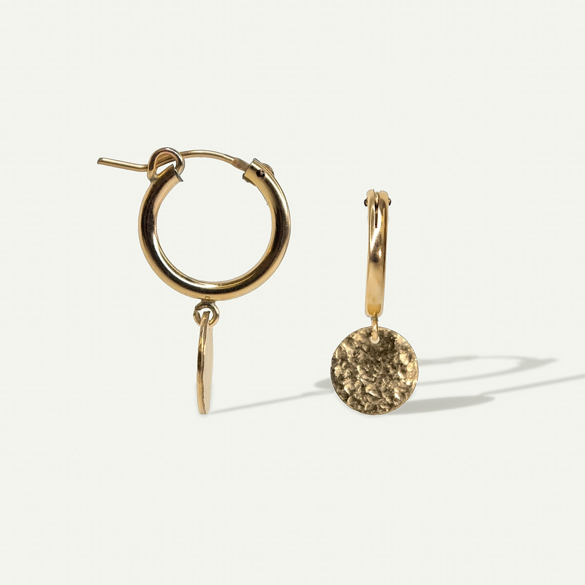 Love Story Disc Hoops