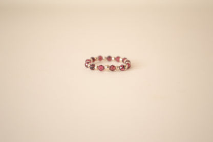 Garnet Beaded Ring