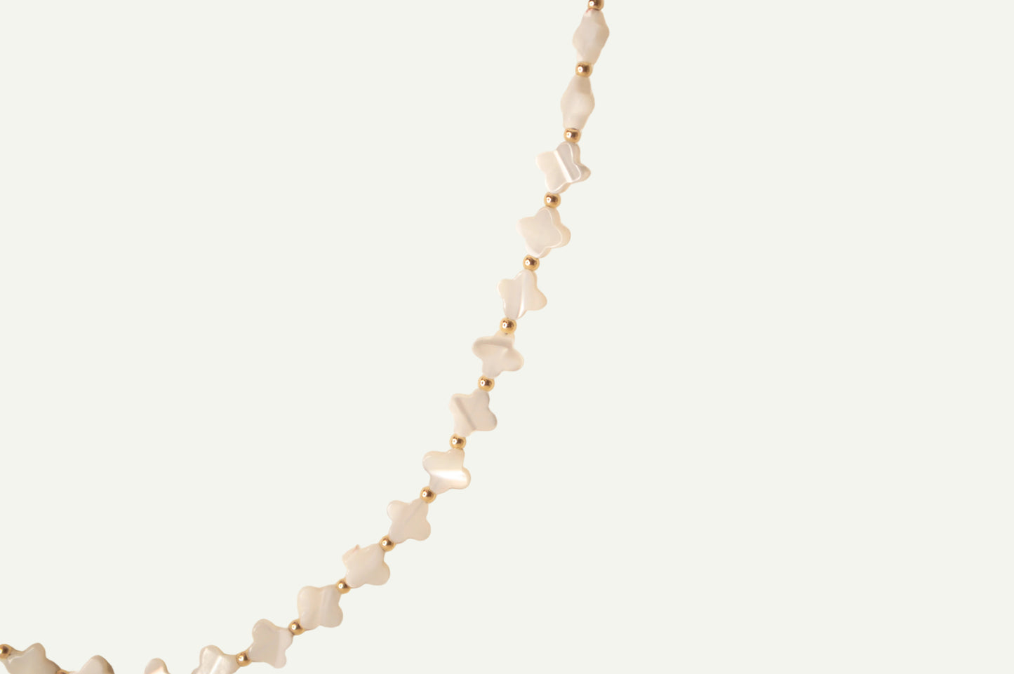 Beaded Clover Necklace