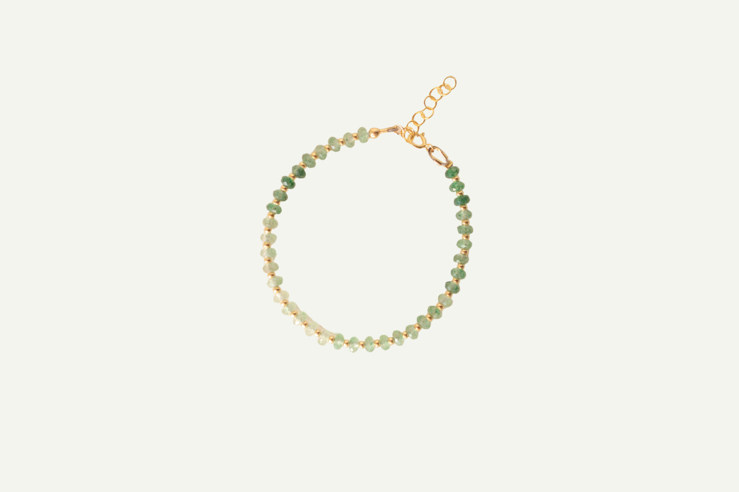 Green Chalcedony Beaded Bracelet