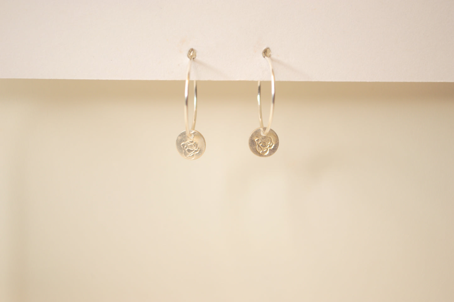 Dainty Rose Hoop