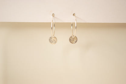 Dainty Rose Hoop