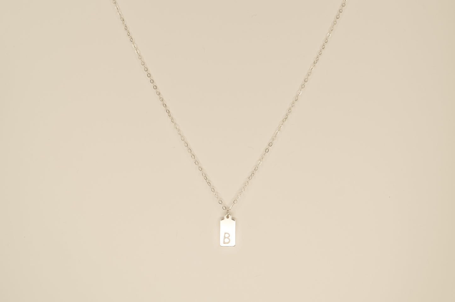 Stamped Initial Necklace