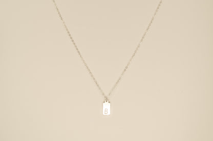 Stamped Initial Necklace