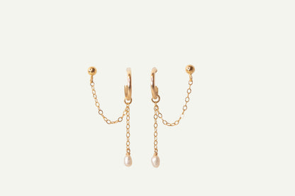 Vérité Pearl Connector Earrings