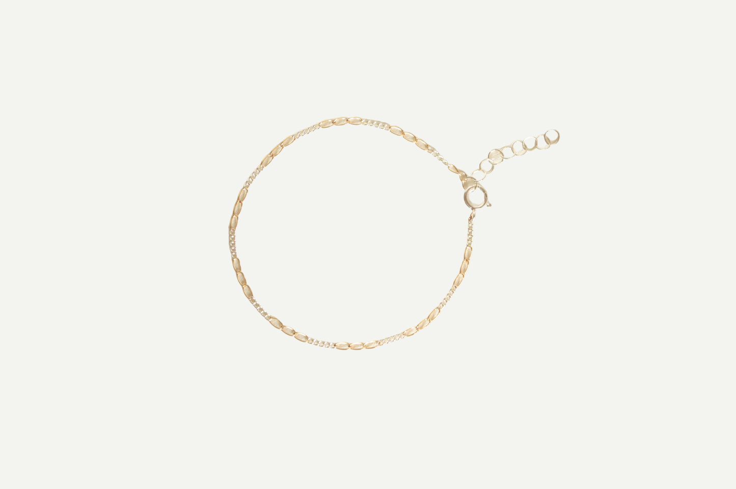 Mini 2-tone Figaro Bracelet