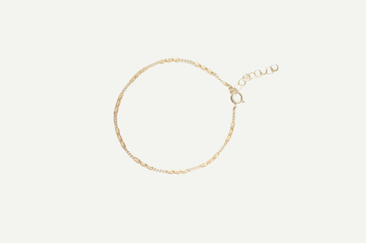 Mini 2-tone Figaro Bracelet