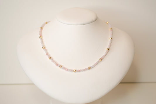 Pink opal Satellite Necklace