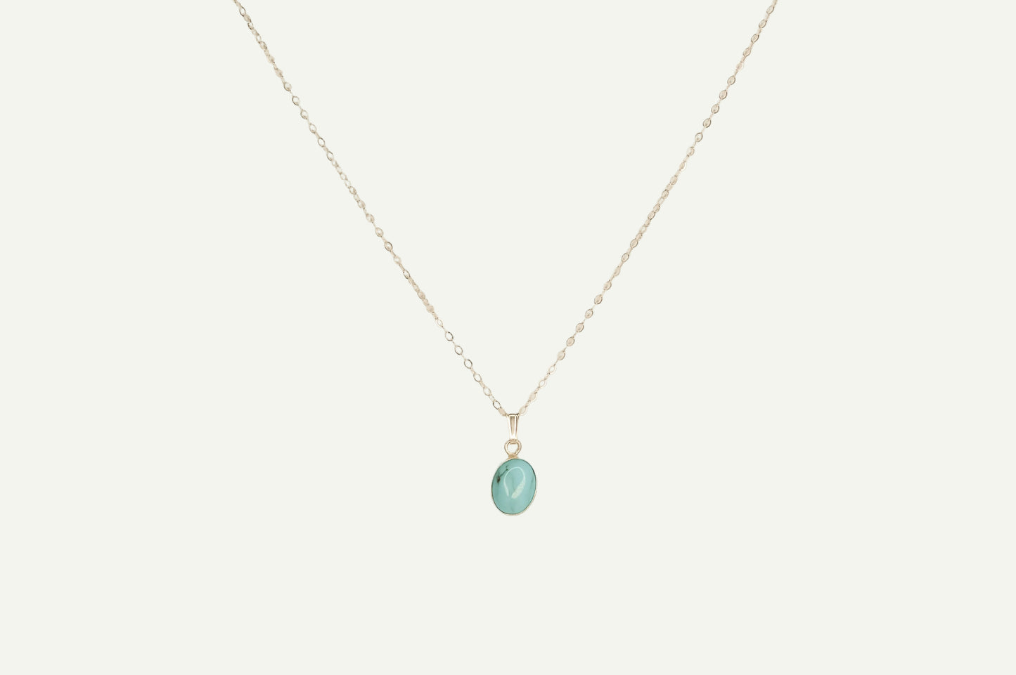 Turquoise Bezel Necklace