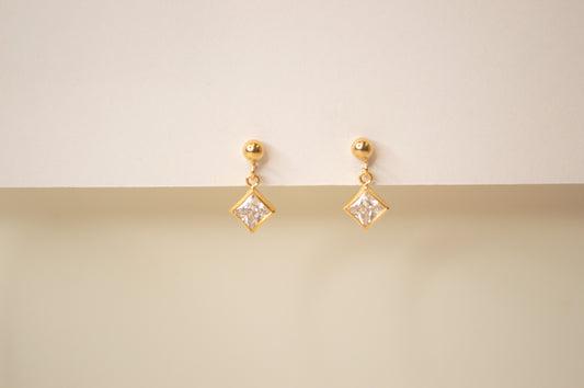Square Drop Stud