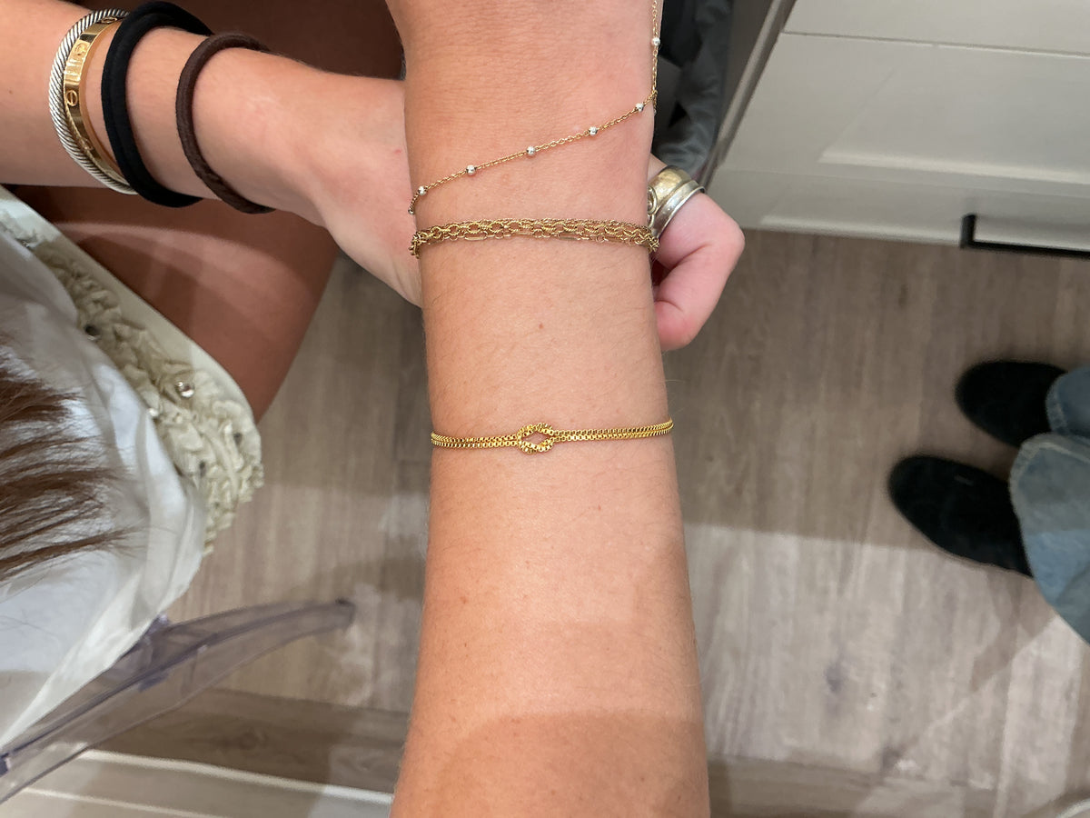 Knot Box Chain Bracelet