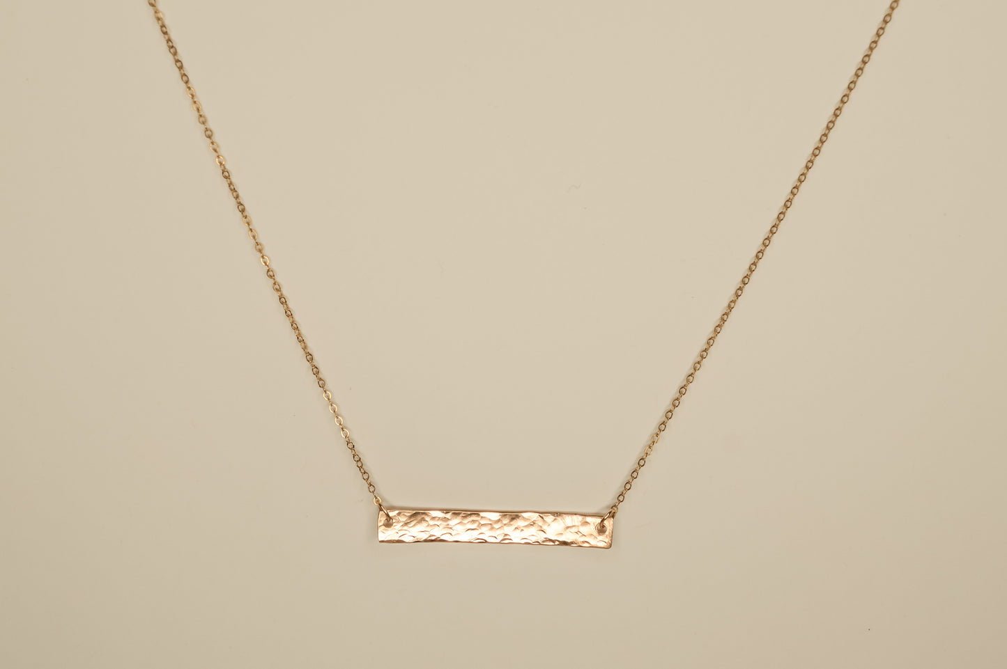 Hammered Bar Necklace