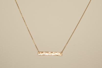 Hammered Bar Necklace