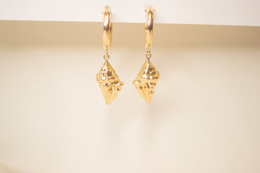 Conch Shell Hoops